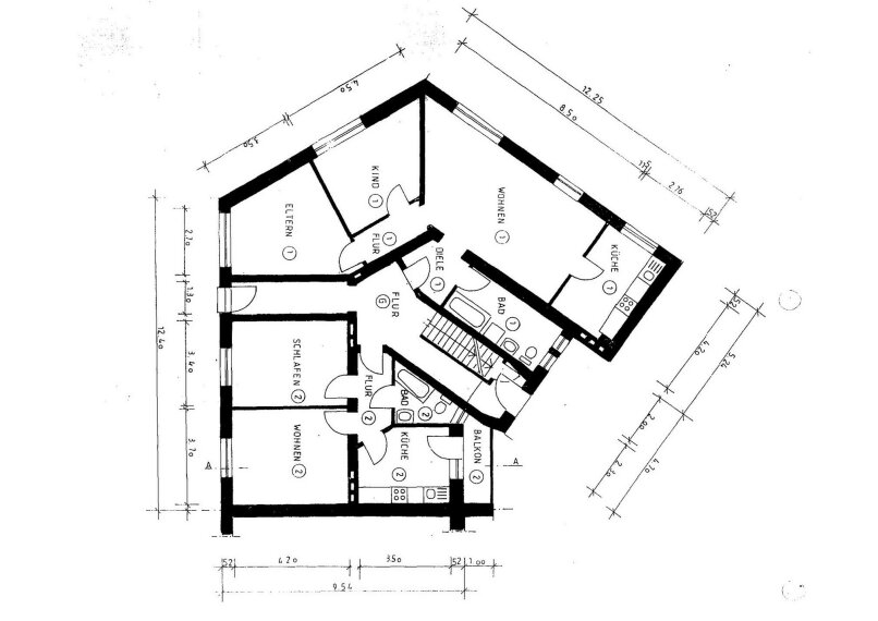 Lortzingstraße 4 EG Wohnung Grundriss