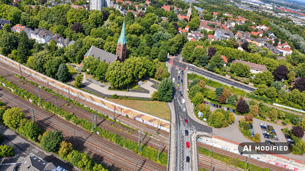 Drohne West Ansicht